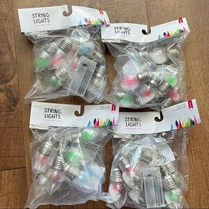 4 NWT sets of target snow  Christmas tree LED lights